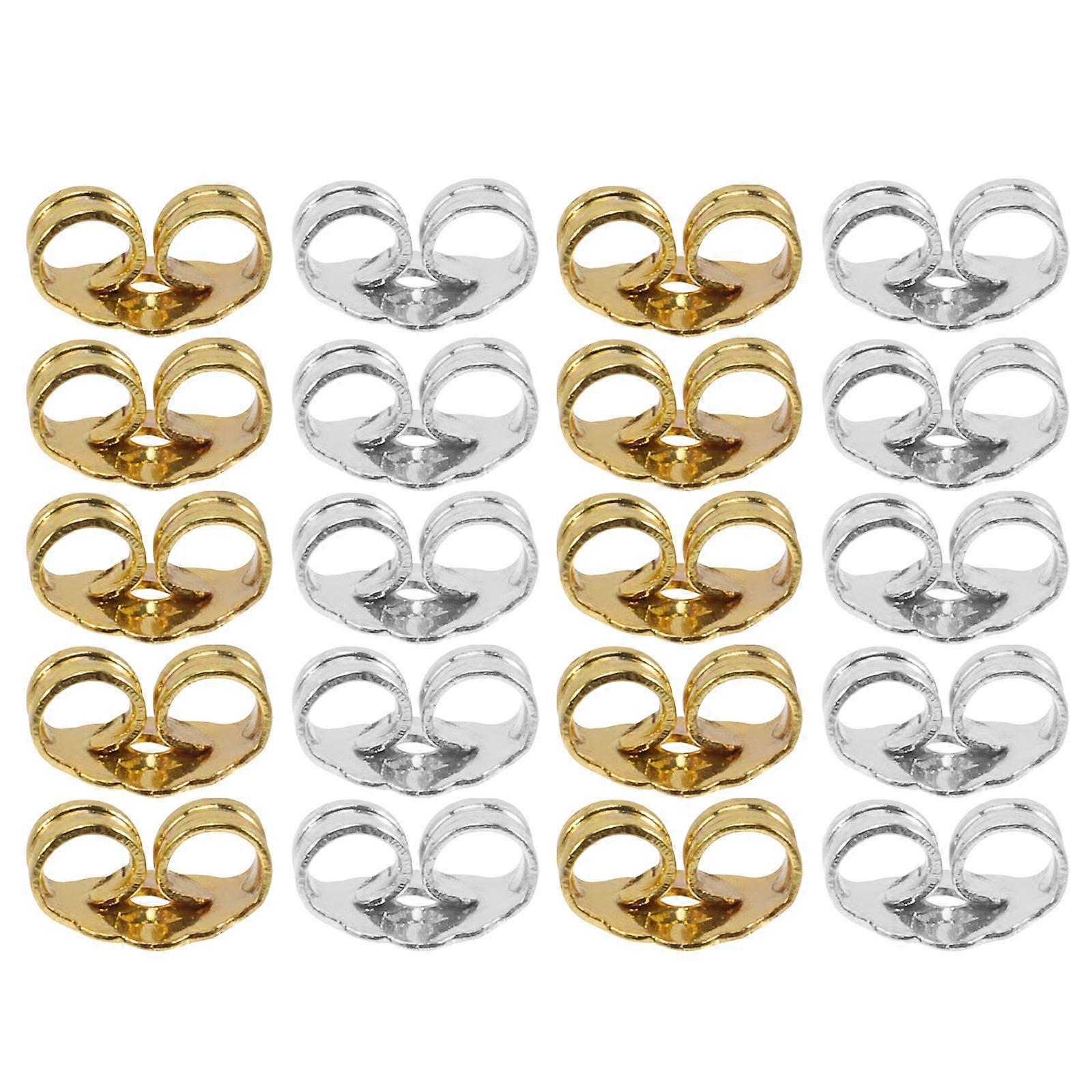 Screw on Earring Backs for Women Made of Copper with Assorted Color 10 Pairs