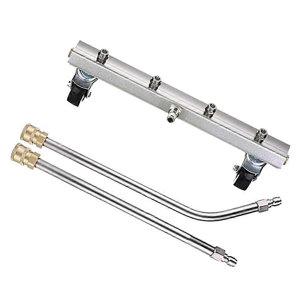 Nettoyage de châssis de voiture Nettoyeur de châssis à haute pression Entretien de voiture Nettoyage de véhicule Argent 35x13.5x4cm Nettoyage de sol 2Pcs