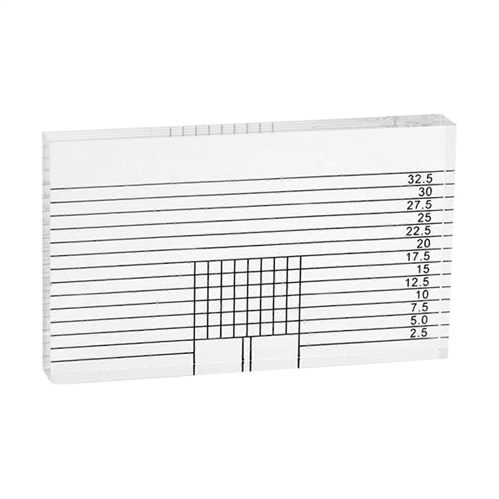 Acrylic Turntable Protractor Calibration Gauge, 7.5x4.5x1cm, Precise Alignment Ruler for Turntables