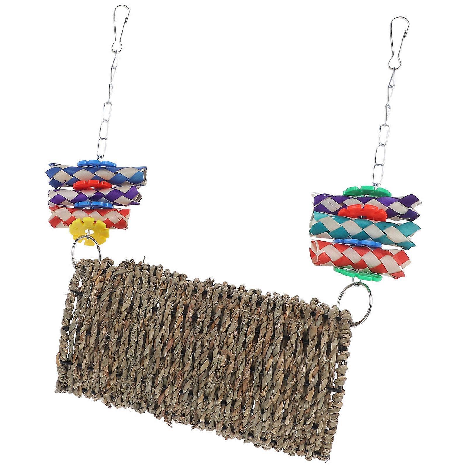 Hanging Climbing Bird Tunnel for Cockatiels & Parakeets – Durable Decorative Swing for Chewing, Playtime & Bird Health