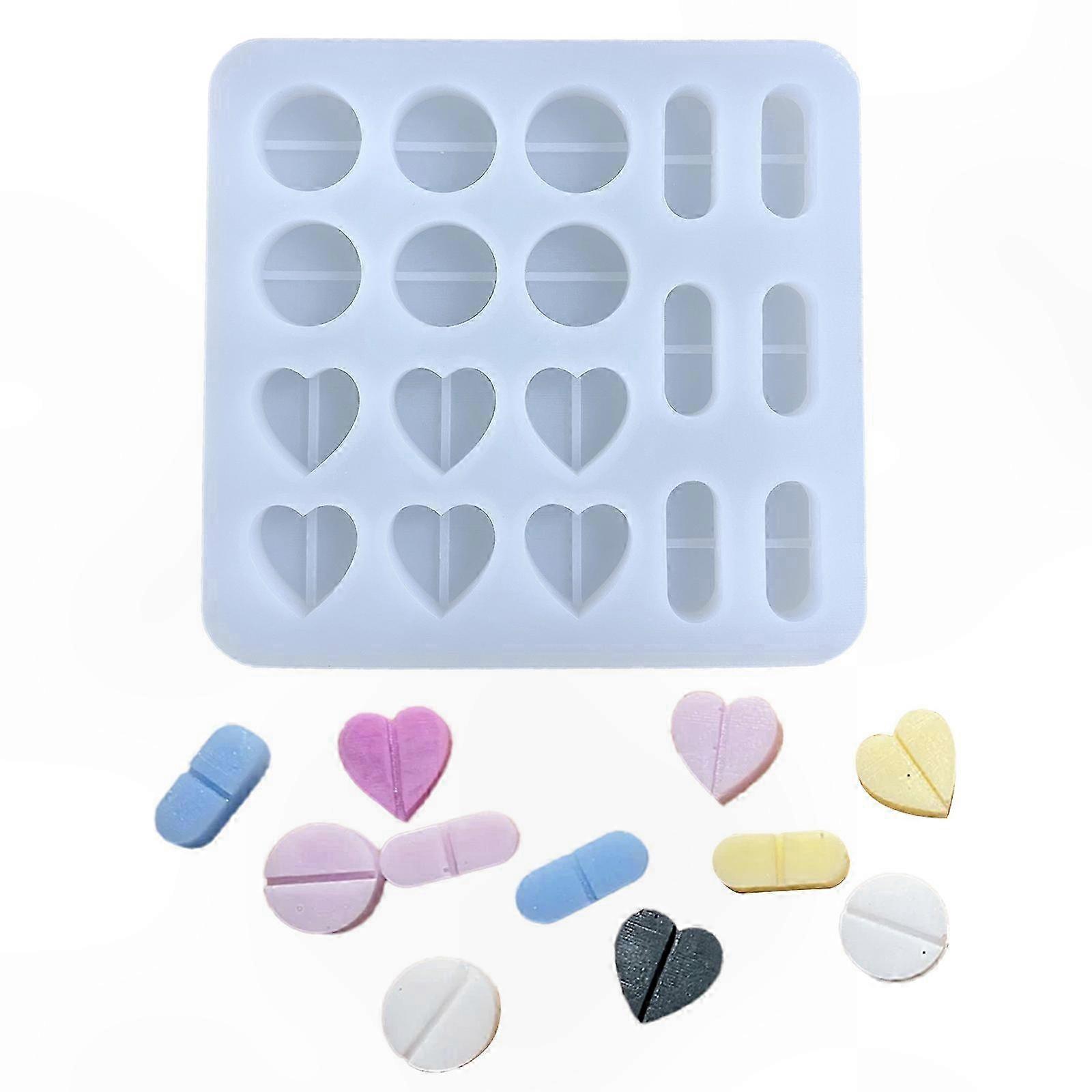 Silicone Hollow Shaker Fillers Mould Jewelry Making Mold for Epoxy Casting Crafting Resin Filling Silicone Mould Gifts