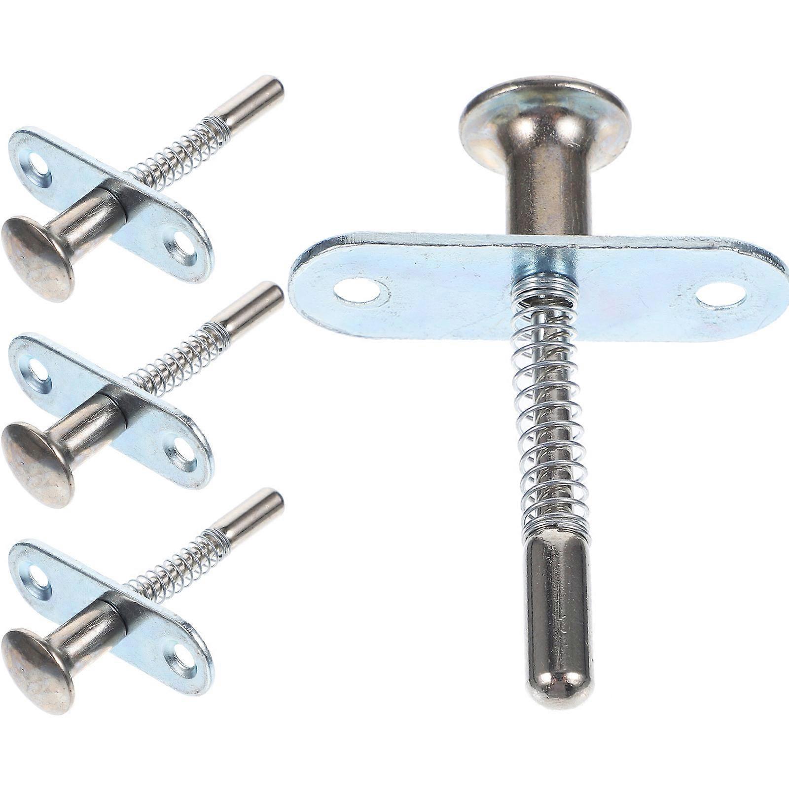 4Pcs Spring Loaded Latches Suitable For Cabinet Accessory And Small Bed With Cylindrical Shape Easy To Install