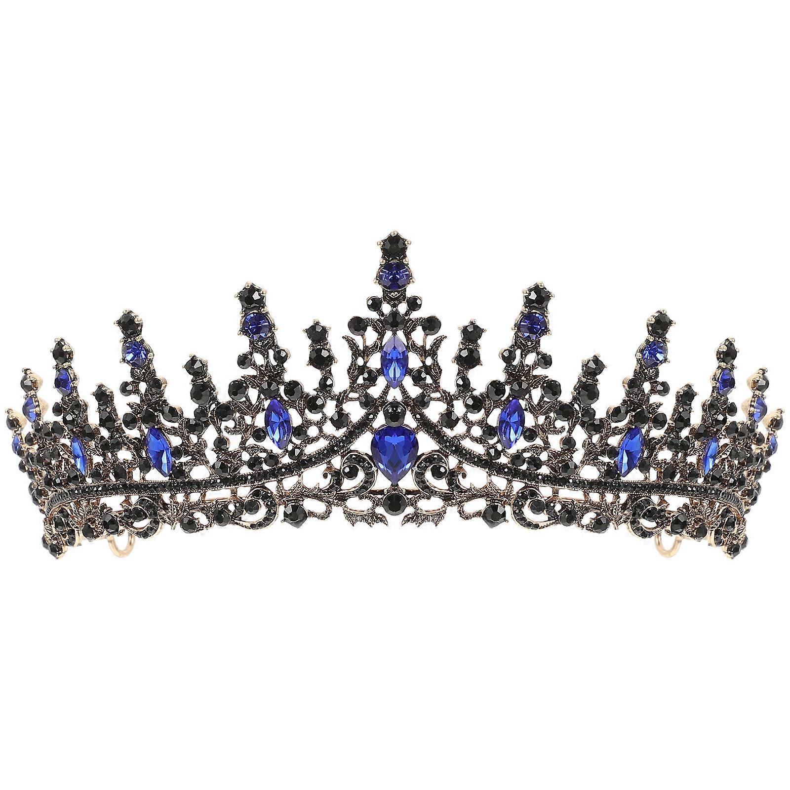 لامع حجر الراين تاج عقال للنساء اليدوية غطاء الرأس مأدبة الزفاف 1 قطعة