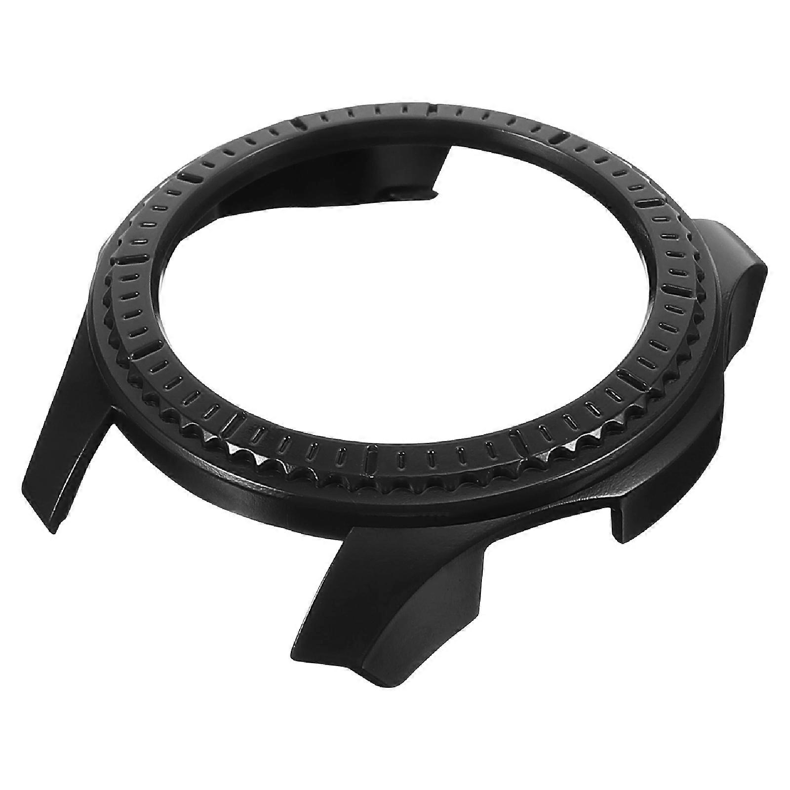 Smartwatch Case Anti-drop Protector For Watch Circular Shape Daily Use Black 1Pcs