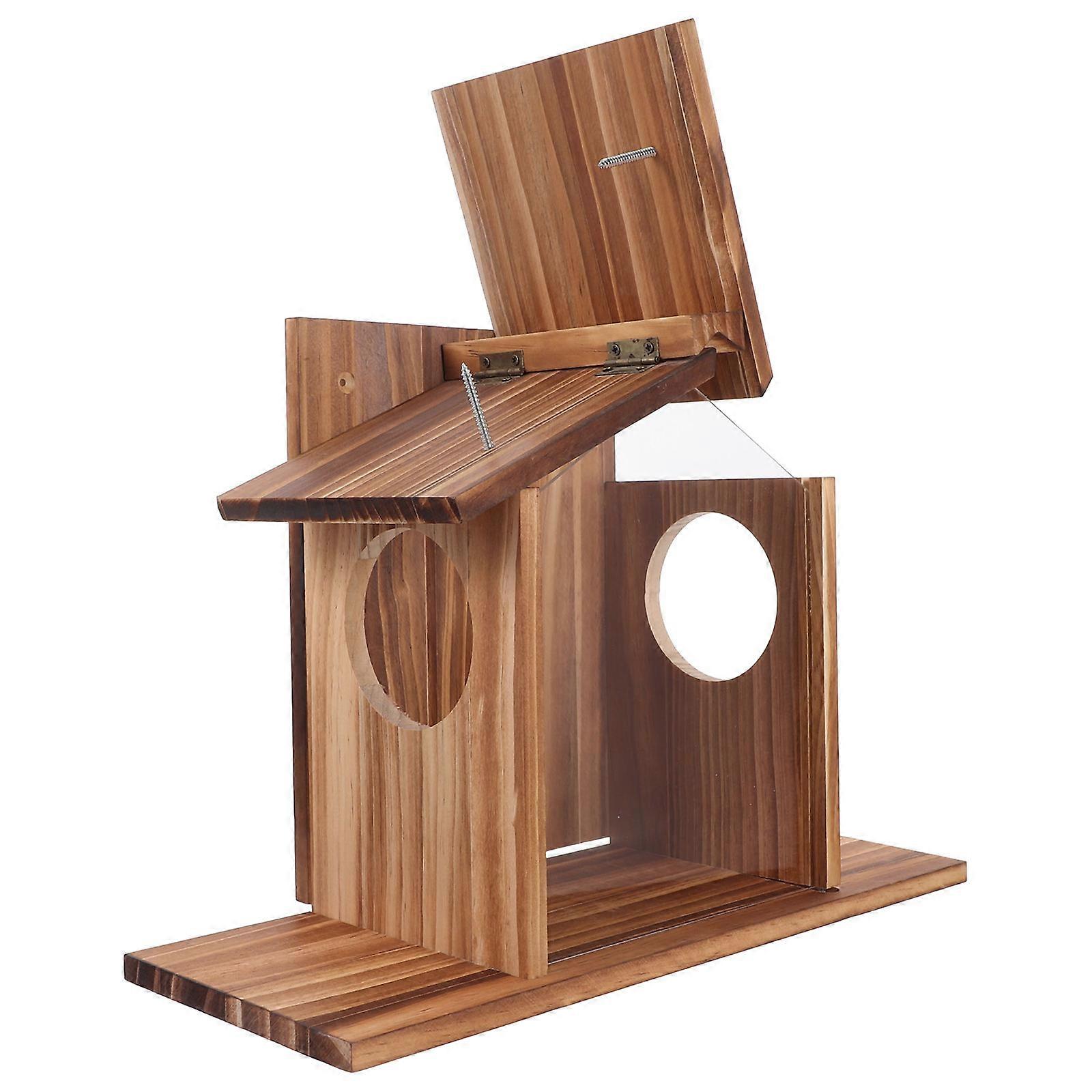 Hemoton Squirrel House 1 Set Hamster Feeder for Outdoors Rat Chipmunk