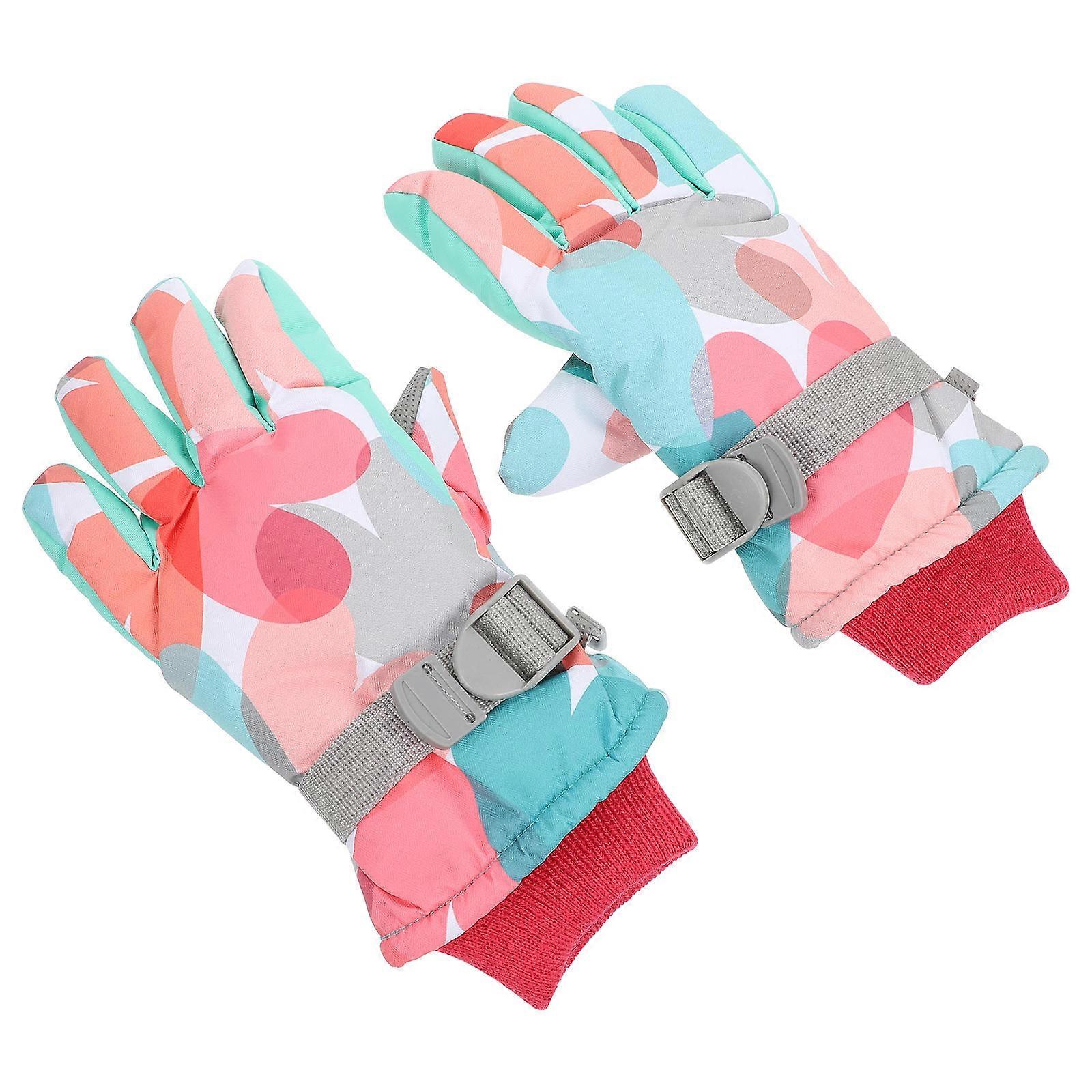 Warm Kids Winter Gloves For Snowball Fights Windproof 1 Pair