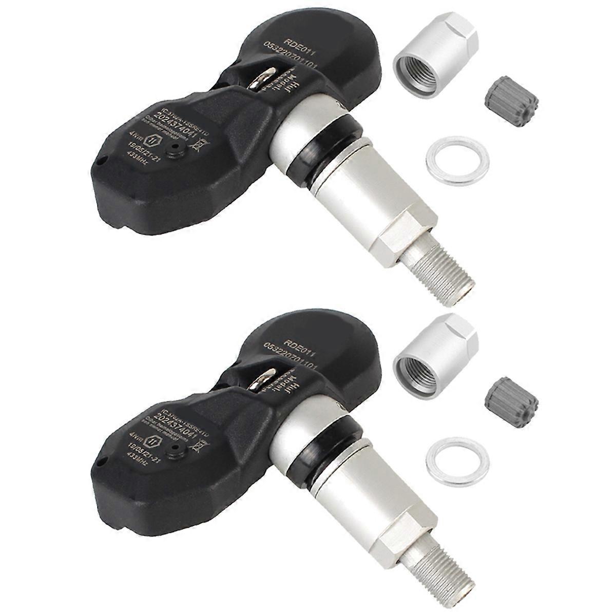 2X 36236798726 TPMS Sensor Tire Pressure Monitor System for - E90 E60 E63 E65 F01 3-Ser 5-Series X3
