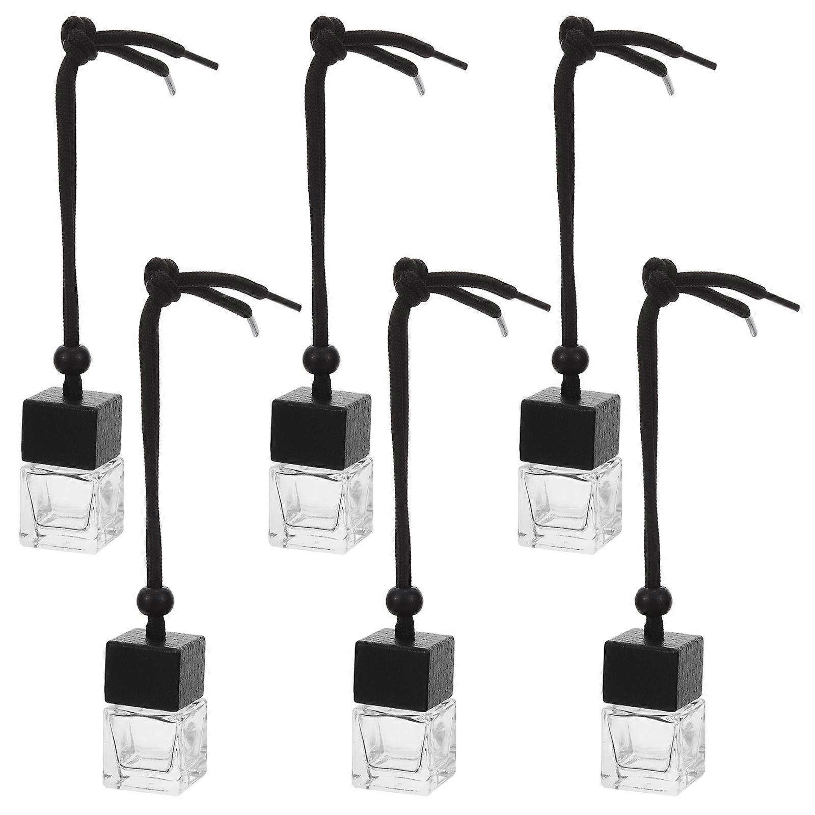 6pcs Refillable Car Air Freshener 8ml Empty Hanging Fragrance Bottle for Car Perfume Diffuser