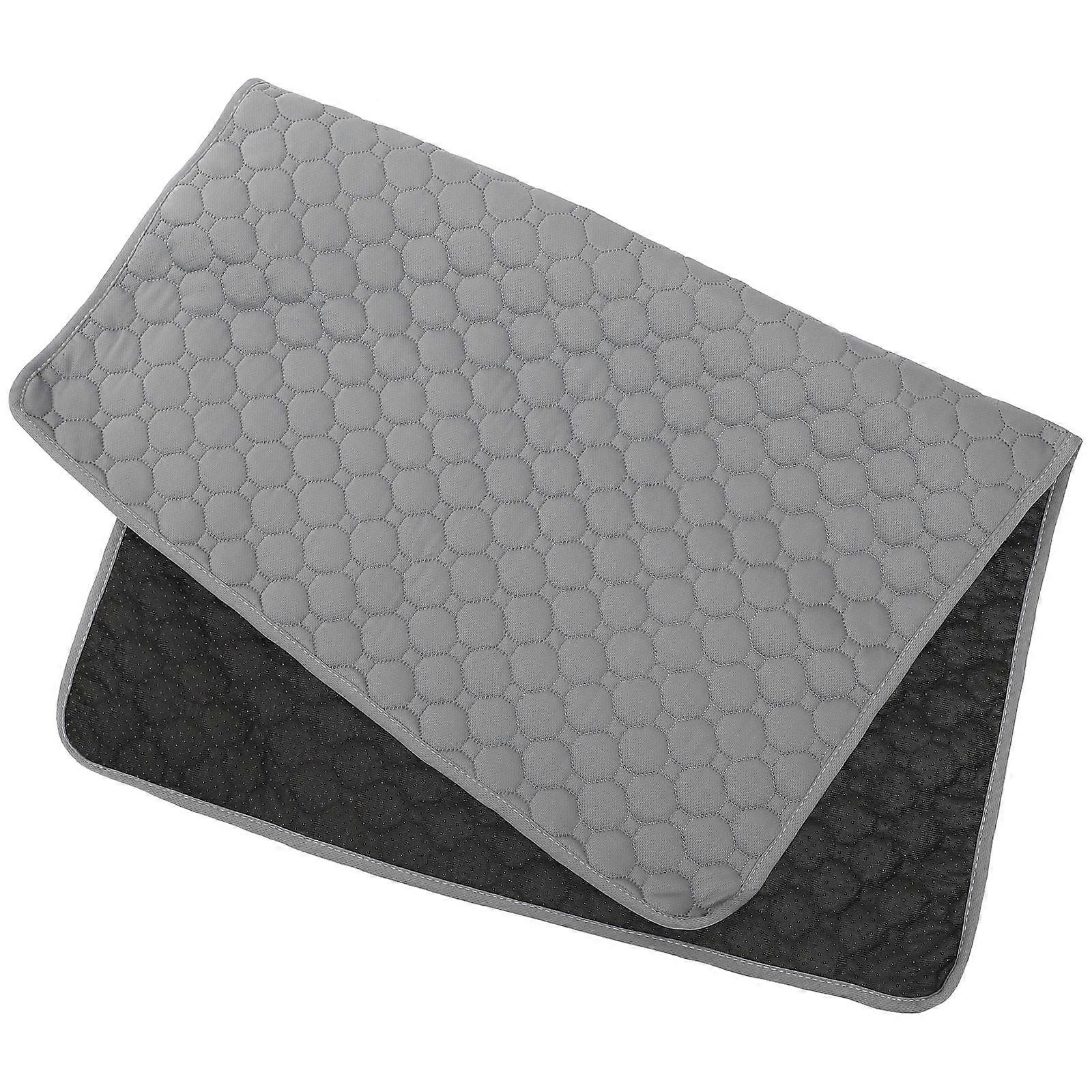 Breathable Washable Pet Cage Liner Reusable Pee Pad for Guinea Pigs Small Animals Comfortable Training Mat Grey