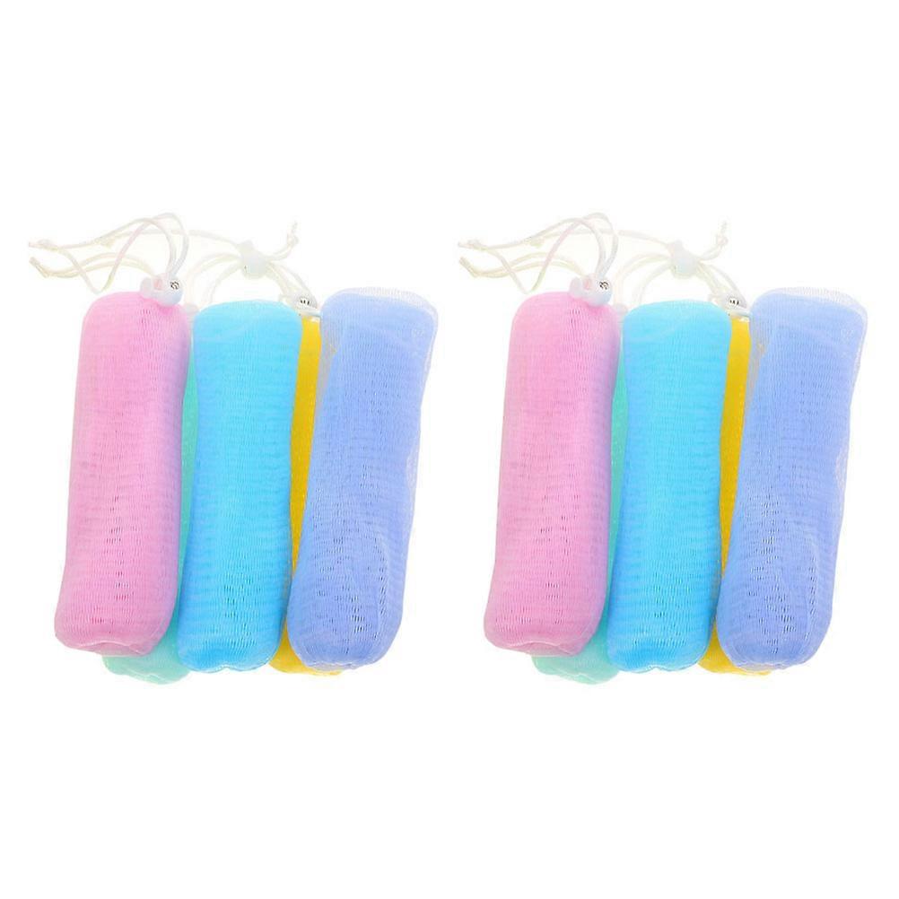 Body Scrubbing Soap Storage Bag For Family Assorted Color Shower Enhancement 10Pcs