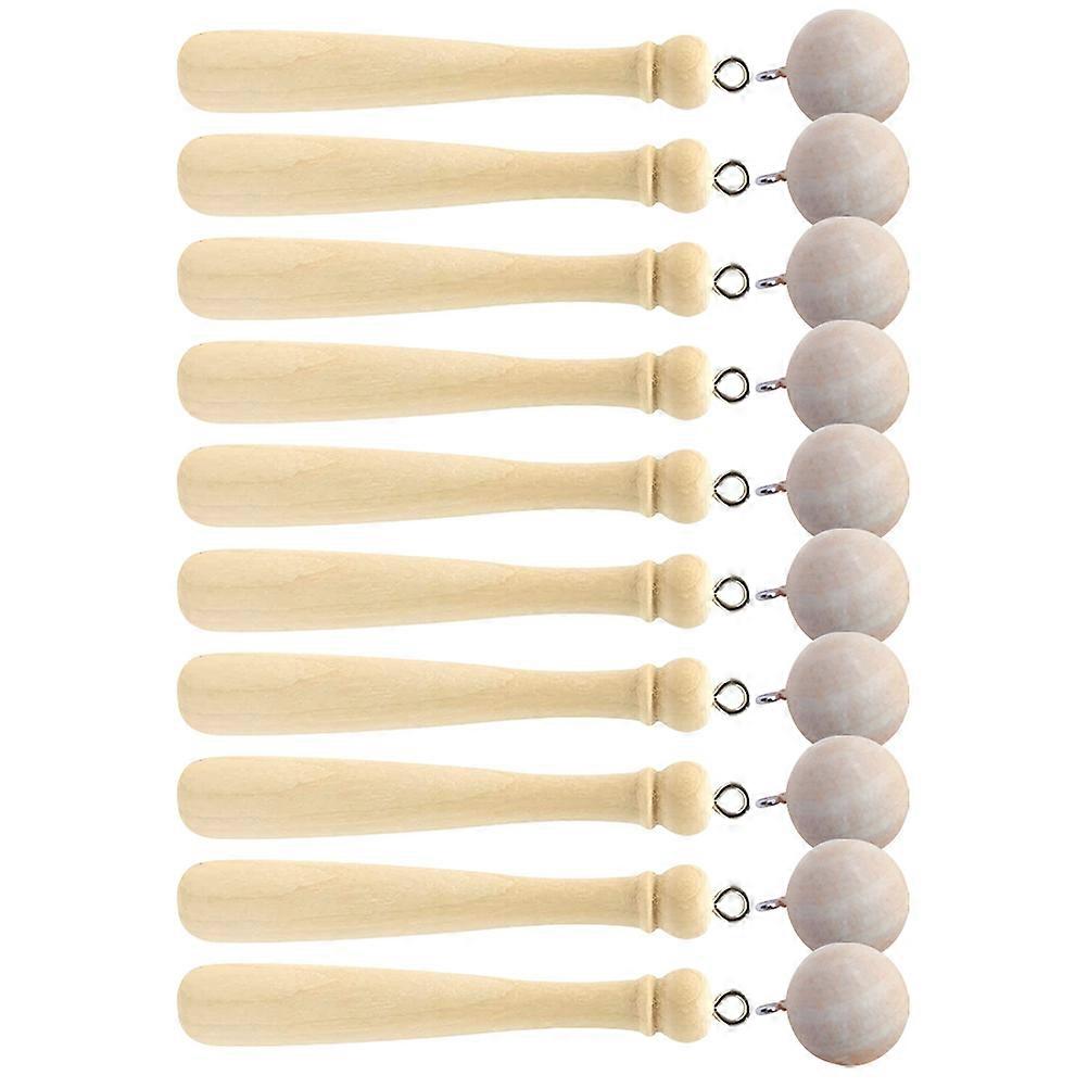 Assorted Color Synthetic Material Baseball Bat Charms for Decor with Key Chain 1 set