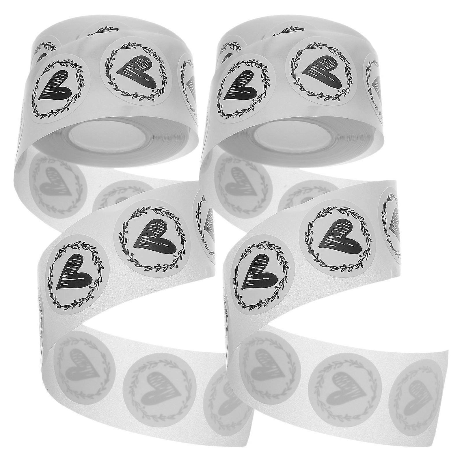 Seal Stickers For Gifts Decorative Household Label Stickers 2.5x2.5x0.1cm Adhesive Material 2 Rolls