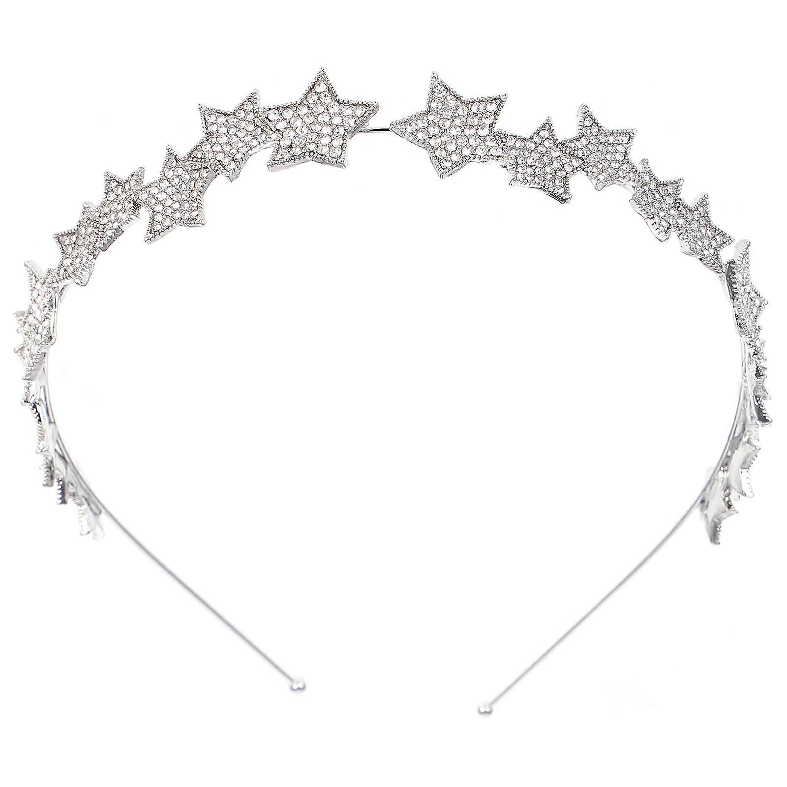 Elegant Bridal Crown Headband with Crystals Durable Wedding Tiara for Brides, Birthdays, Festivals, and Special Occasions