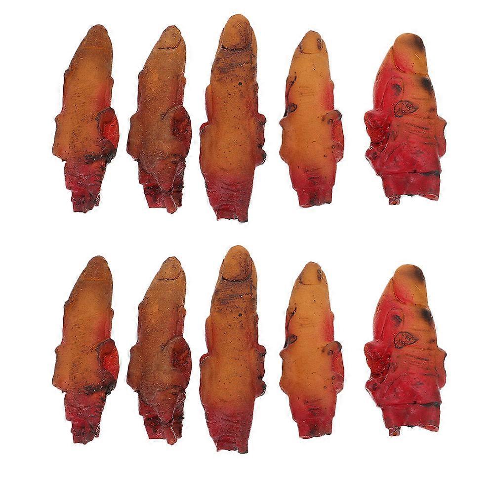 Scare Halloween Decoration For Parties And Stage Shows 10Pcs Made Of Soft Rubber