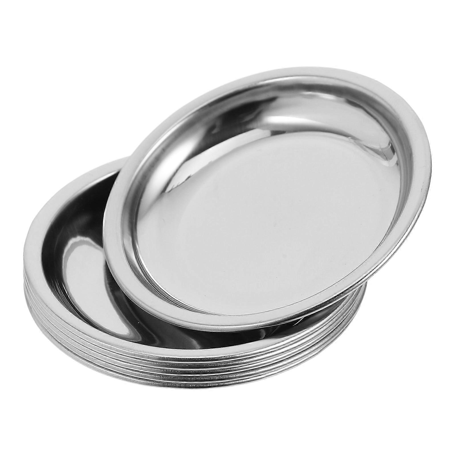 Weighing Pan 6 Pcs Stainless Steel Digital Scale Tray Ideal For Jewelry Industry Compact Design Suitable For Small Items Stable Weighing Platform
