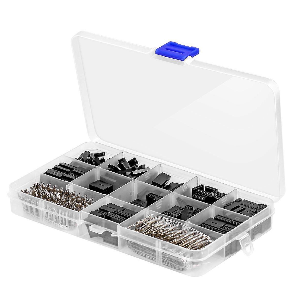 BESTOMZ 620pcs  Wire Jumper Crimp Cable Pin Connector Header Housing Kit