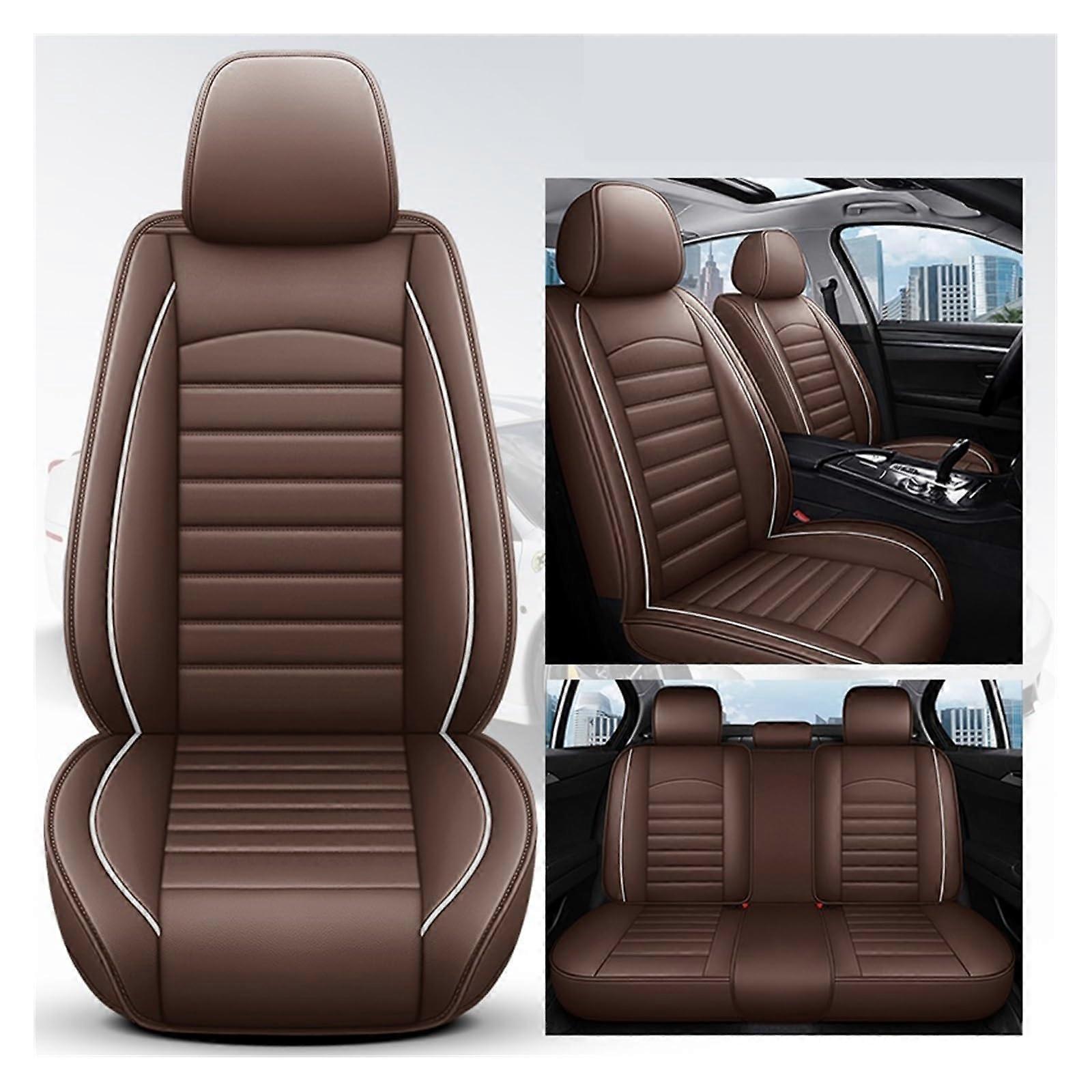 Car seat covers for Journey, Charger, Challenger, Dart, Caliber (Color: Coffee, Size: 5 MecT)