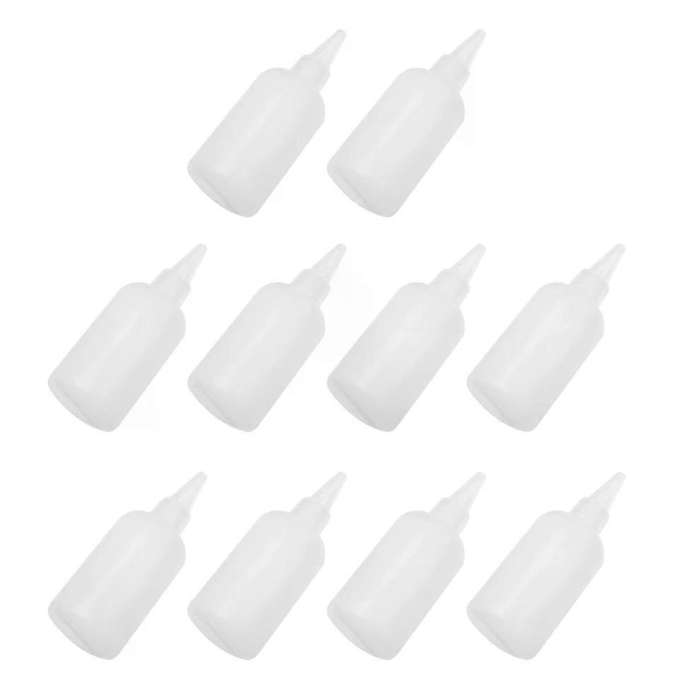 Liquid Dispensing Bottles, 10 Pcs Translucent Plastic Squeeze Bottles for Paint, Glaze, Glue 100ml
