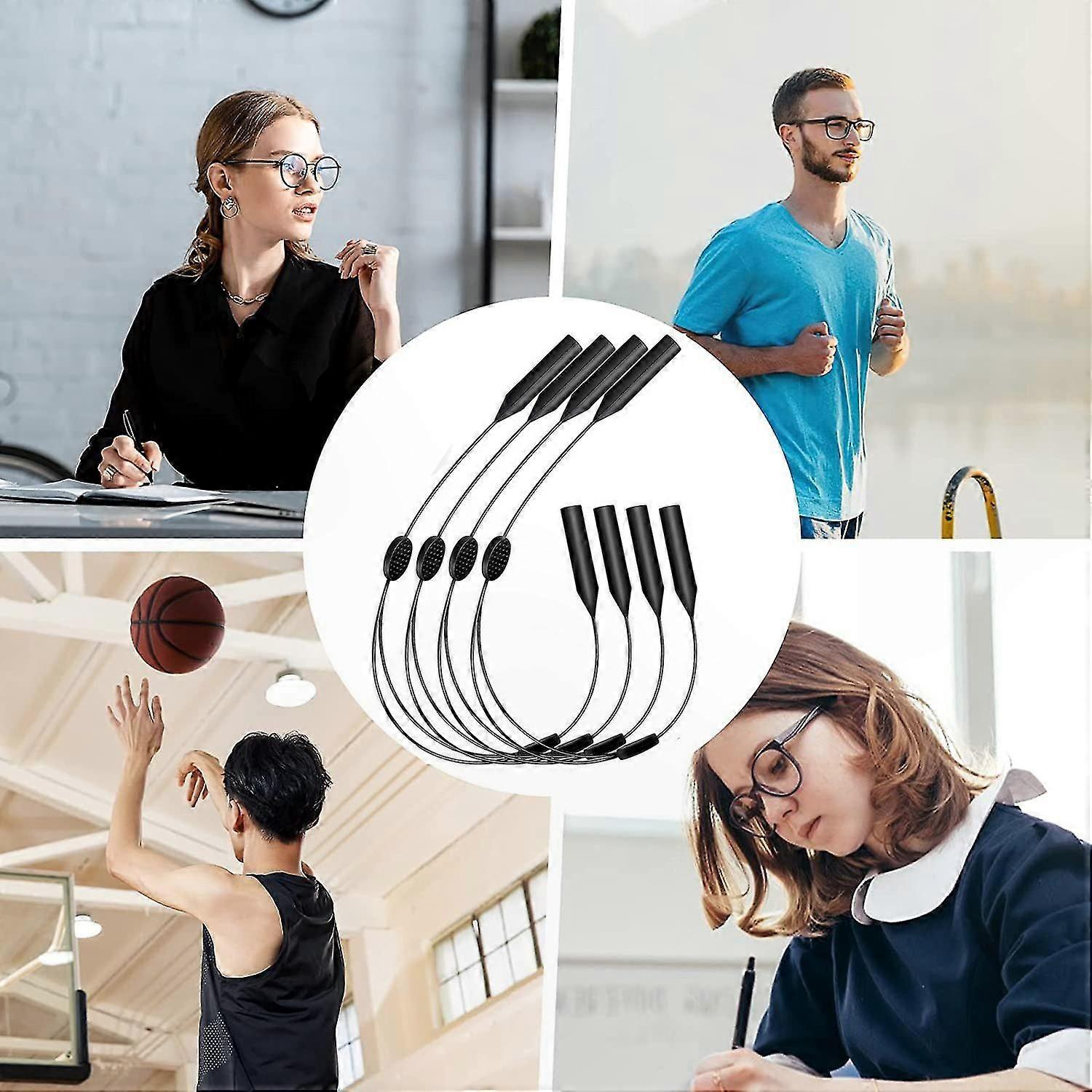 Eyeglass Strap Set - Adjustable Sunglass Holder - 4 Pack String Retainer for Glasses