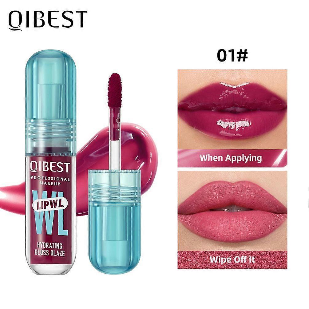 LIP Hydrating Gloss Stain  Lip Tint Gloss with Hydration Long-Lasting Moisture & Shine, Smooth Lip Stain with Glossy Finish, Non-Sticky