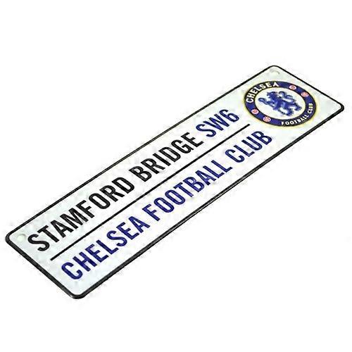 Chelsea FC Official Football 3D Embossed Metal Hanging Street Sign