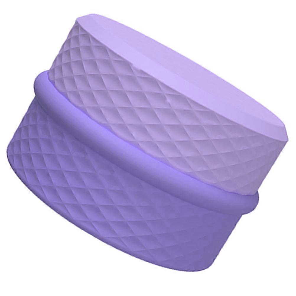 Purple Silicone Travel Bottle for Toiletries with Spiral Mouth Design and LeakProof Lid 1.5 oz