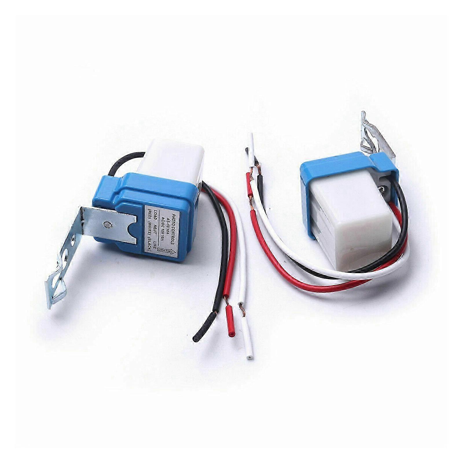 12V/24V Dusk to Dawn Photocell Sensor Switch, Automatic Outdoor & Solar Light Control