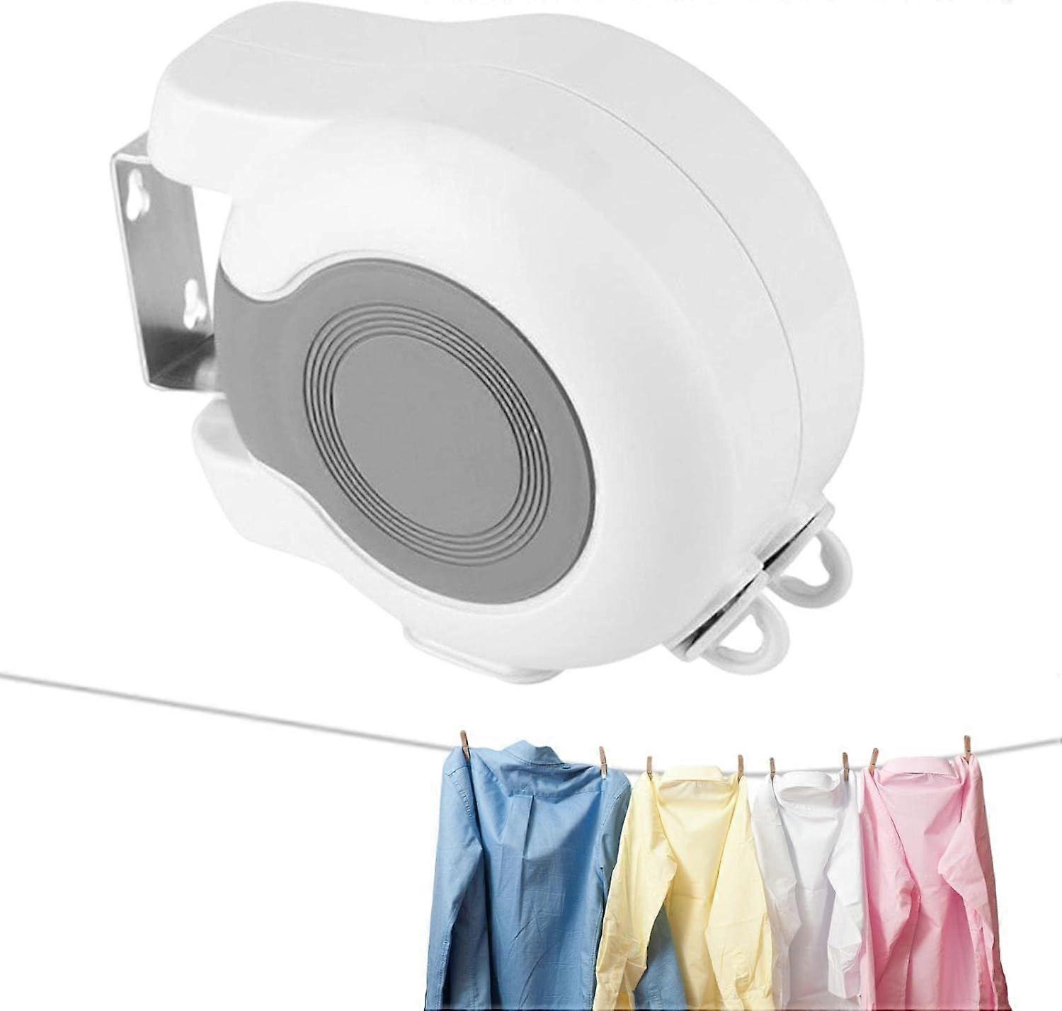 Retractable Clothesline, Windproof Clothes Line Retracting for Drying Hanging