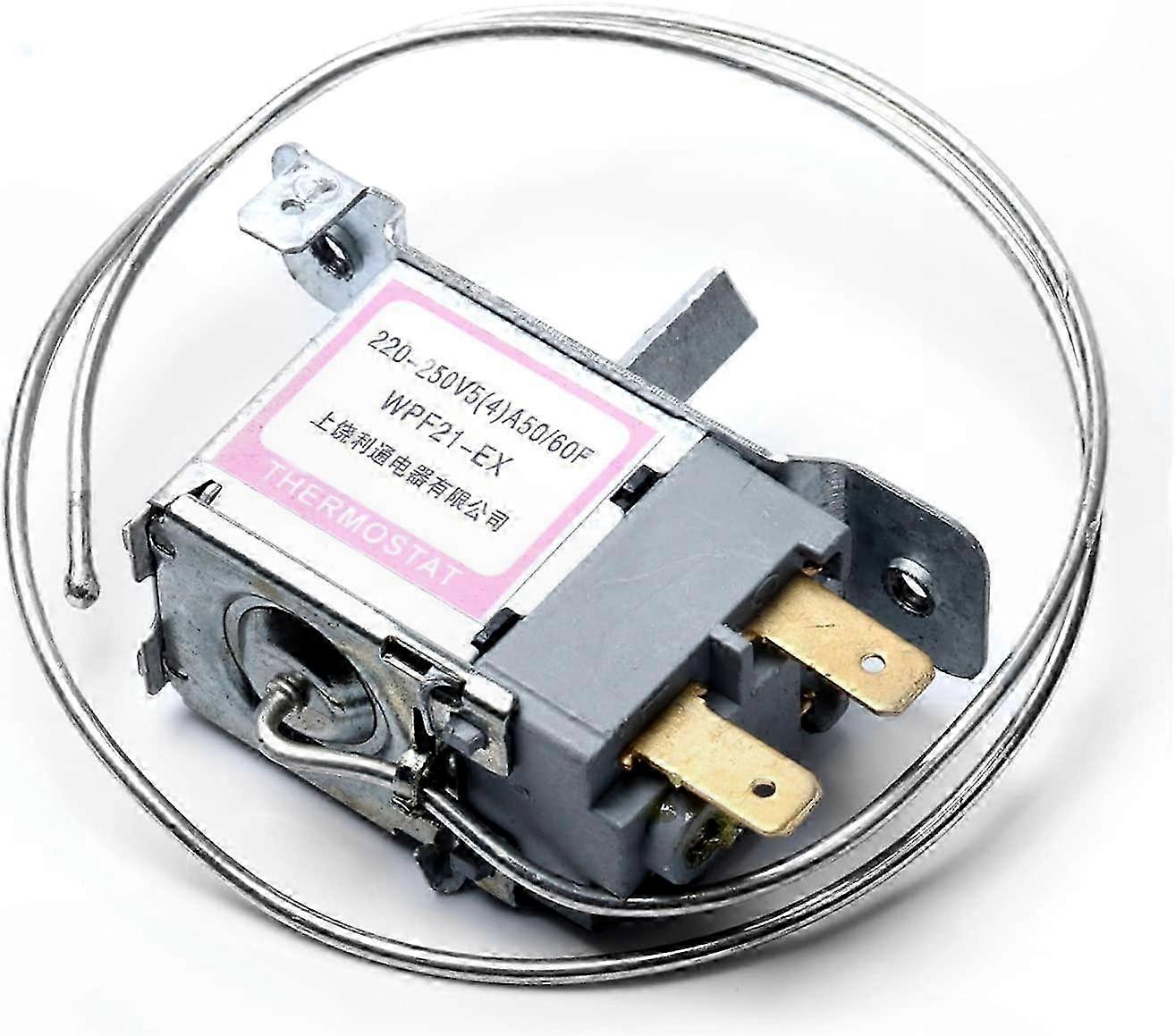 Adjustable Freezer Thermostat with 50cm Sensor Probe for Refrigerator Temperature Control Replacement Accessory