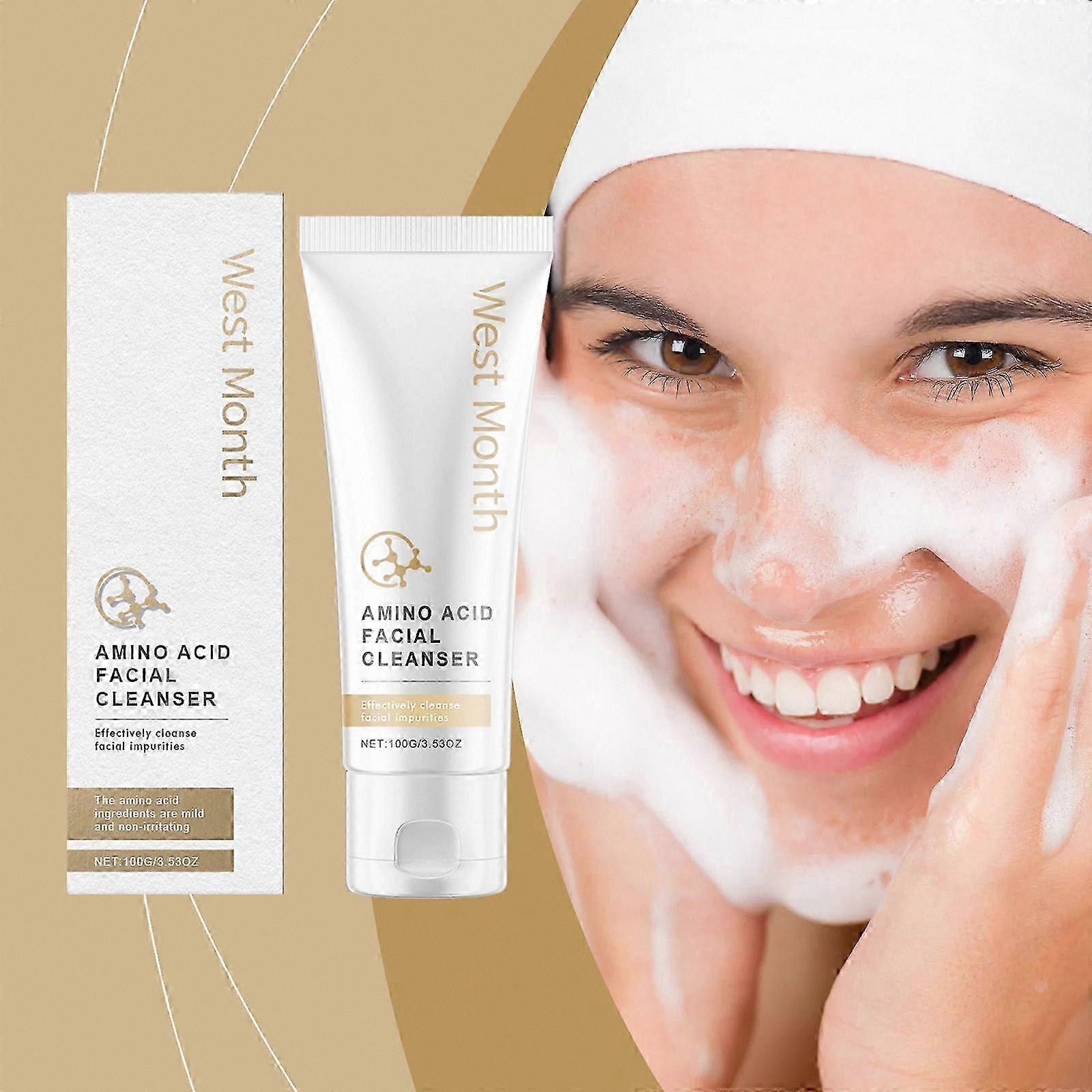 Mild Amino Acid Cleanser for All Skin Types, Gentle Face Wash with Natural Ingredients