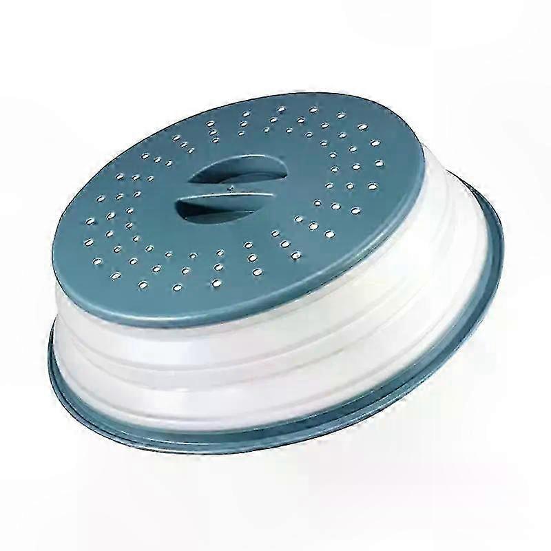 Microwave Oven Cover with Steam Vent and Splash Guard Foldable Design with Hook for Easy Storage Food Protection Lid with Filter