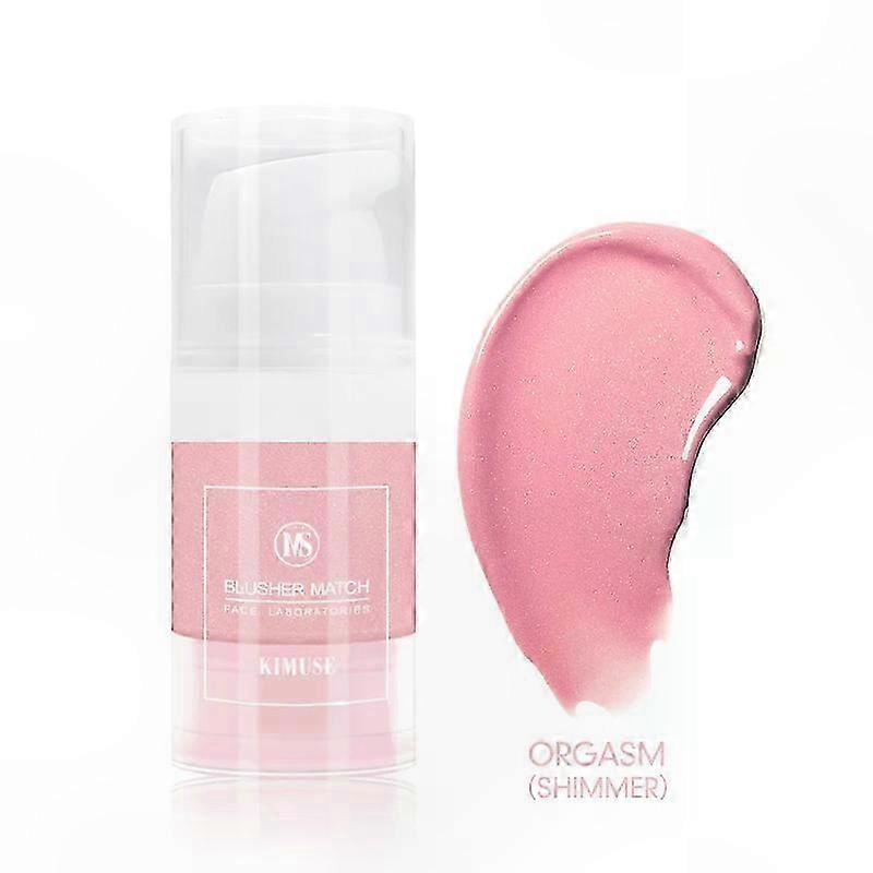 Velvet Matte Liquid Blush - Long-Lasting Cream Cheek Tint with Natural Orange Peach Tone for Everyday Makeup Looks