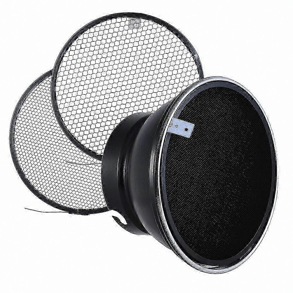 7" 180mm Reflector Diffuser with Honeycomb Grid for Studio Lighting