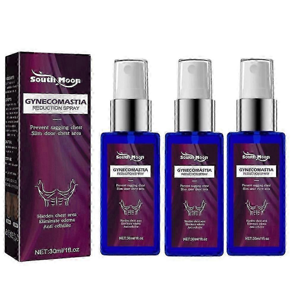 Men's gynecomastia spray for fat reduction 3pcs