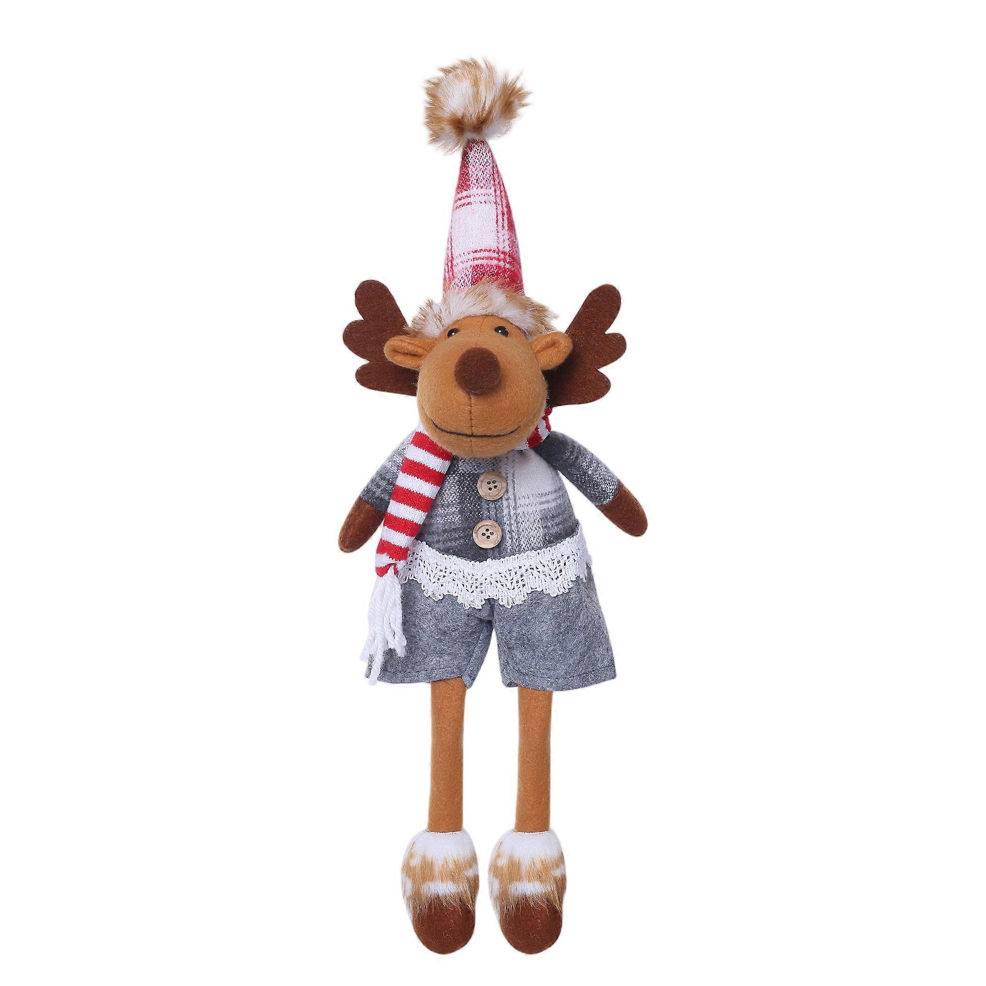 Christmas fabric elk dolls, for men and women, creating a festive atmosphere