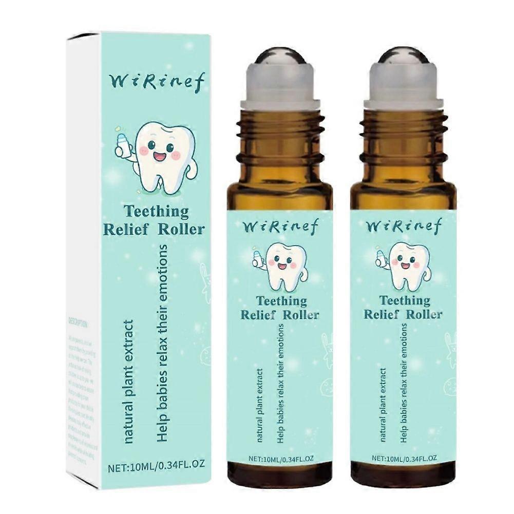 Teeth Relief Roller Essential Oil,Teething Roller Natural Pain Relief Roller