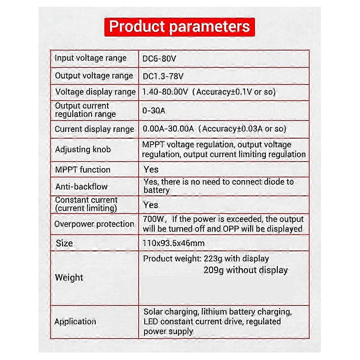-SJ30 700W 30A Automatic Buck-Boost Power Module,Without Display
