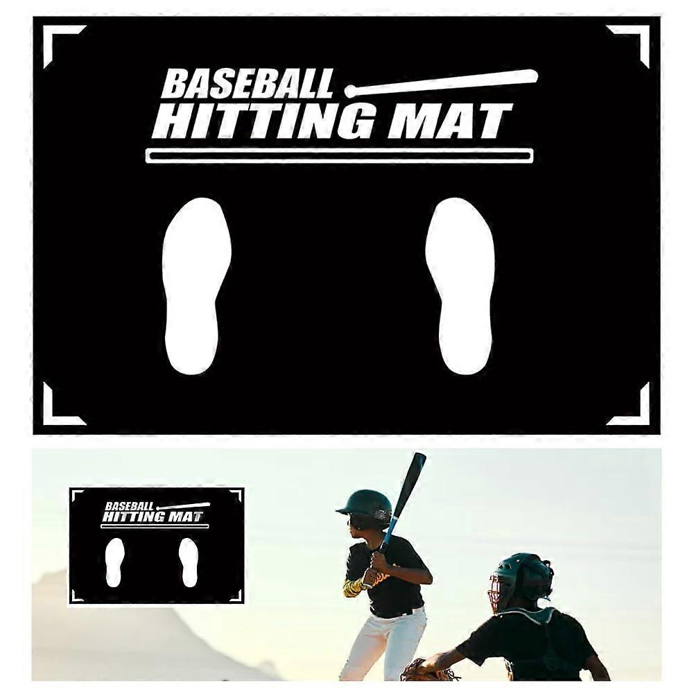 Softball TBall Batter Stance Training Mat Toes Facing Place Batting Cage Hitting Mat For Swing And Pitching Training