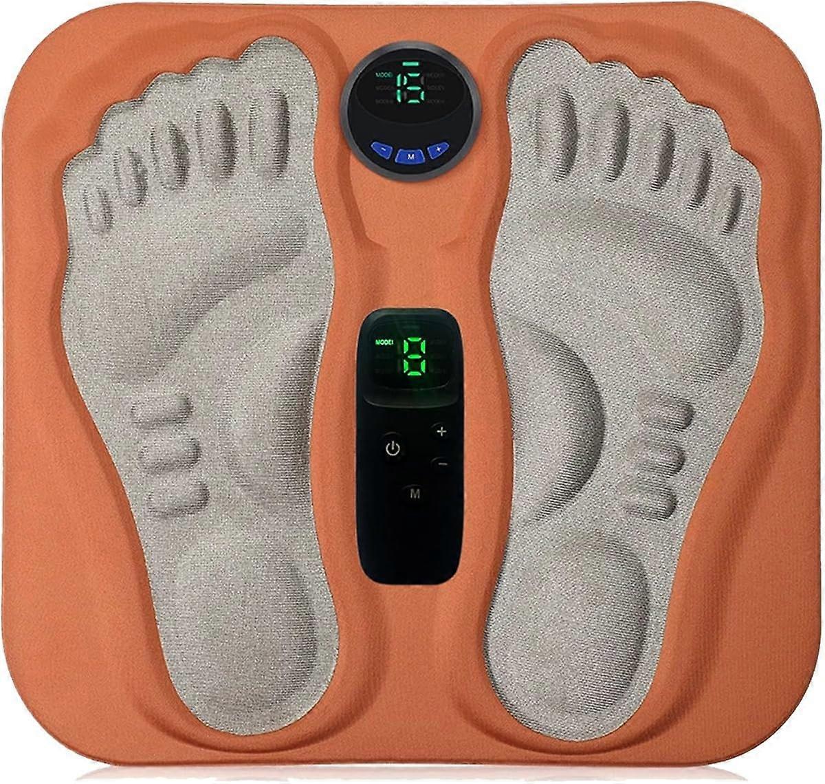 Electric Foot Massager Nerve Stimulator 6 Techniques 15 Levels Rechargeable Remote Control Fatigue And Pain Relief