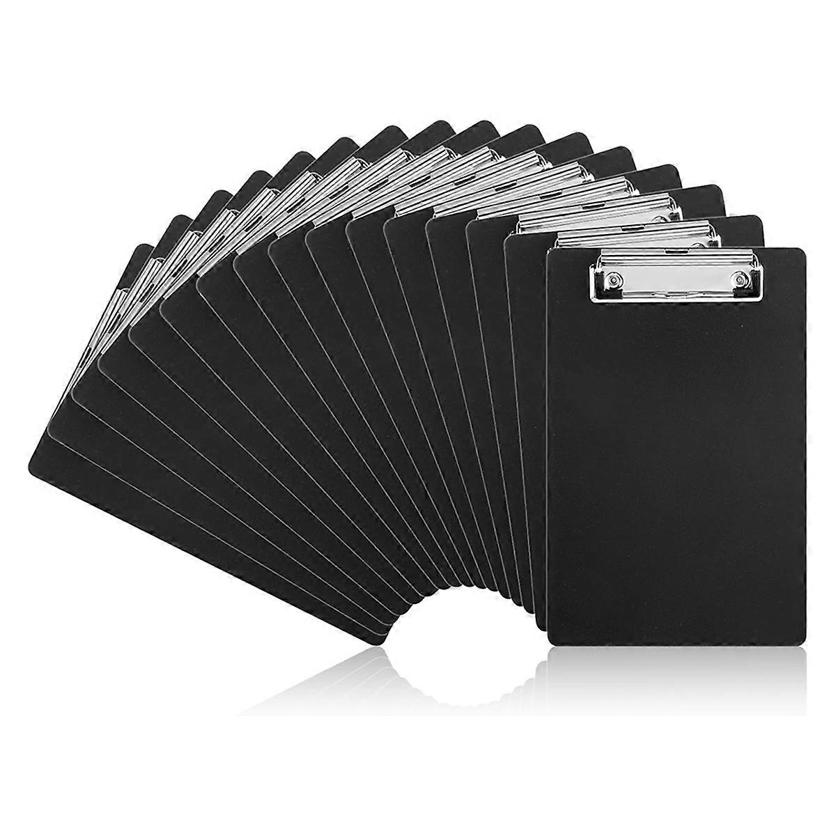 16 Pack Small Clipboards 6 X 9 Inch Mini Clipboards with Pen Holder Clip A5 Memo Clipboard