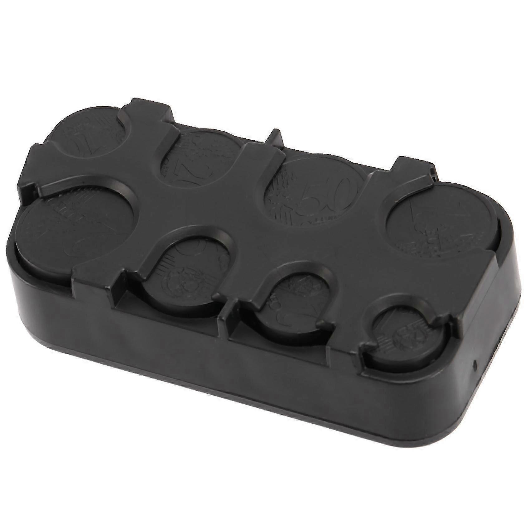 Coin organizer for euro coins with space-saving dispenser