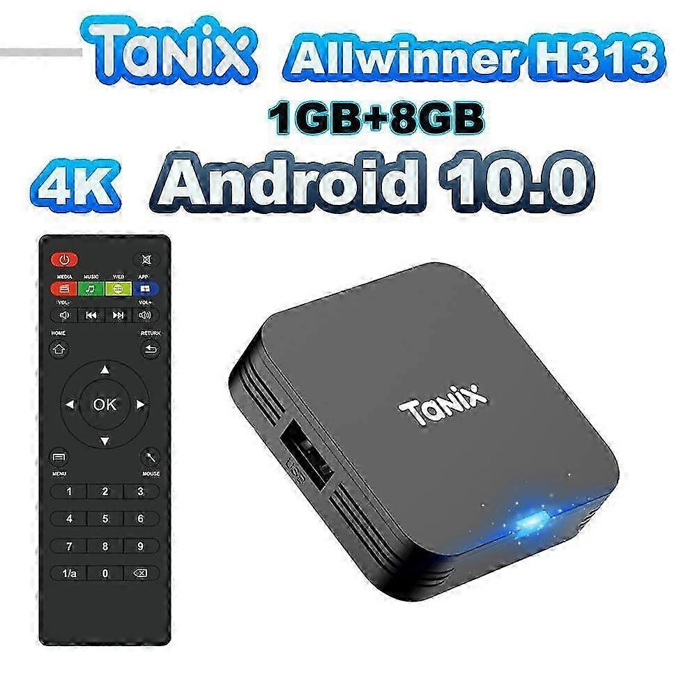 Android 10.0 Smart TV BOX Allwinner H313 Quad Core 4K Set-top box HDR 2.4G Wifi RAM 1GB 2GB ROM 8GB 16GB Mini Game TV Stick Media Player