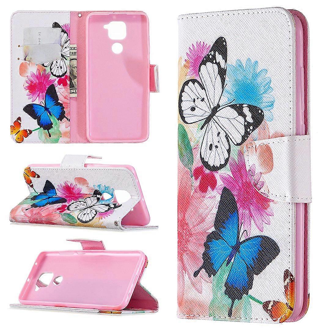Pattern Printing Leather Case with Stand Wallet for Xiaomi Redmi Note 9/Redmi 10X 4G