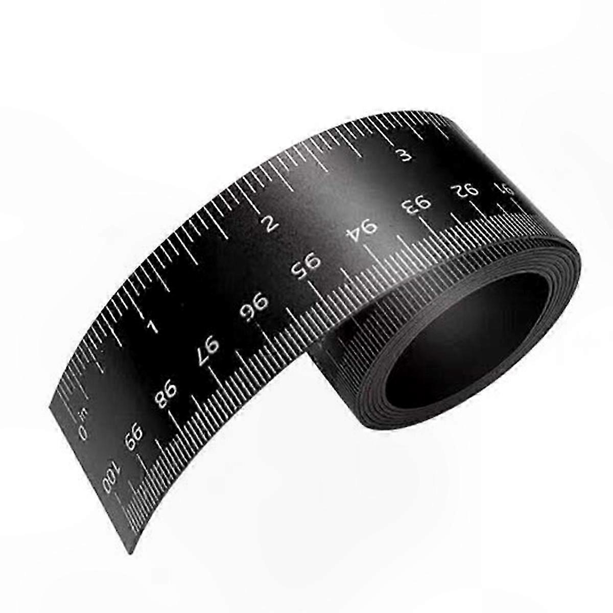 Flexible Magnetic Measuring Tool, 100cm Ruler with Inches and Centimeters, Single Piece