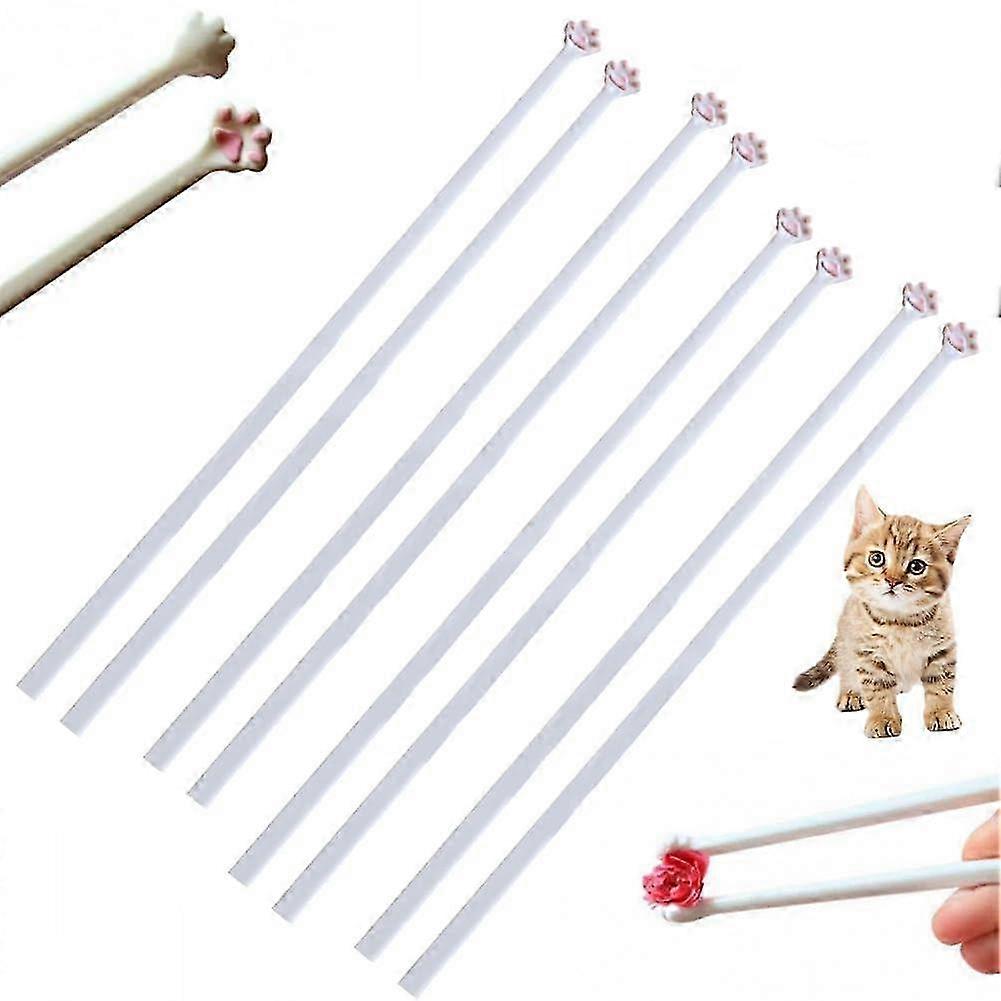 Cat Paw Chopsticks, Cute Pink Paw Prints, Reusable,, NonSlip Handle, Funny Gift Idea, Gifts for Girlfriends and Cat Lovers 4 Pairs