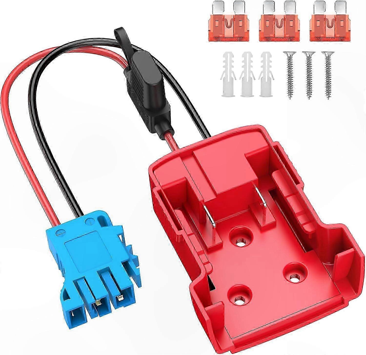 12AWG Wire Harness Adapter with 40A Connector for Kids Ride-On Cars Compatible with Peg-Perego and Milwaukee Battery Systems