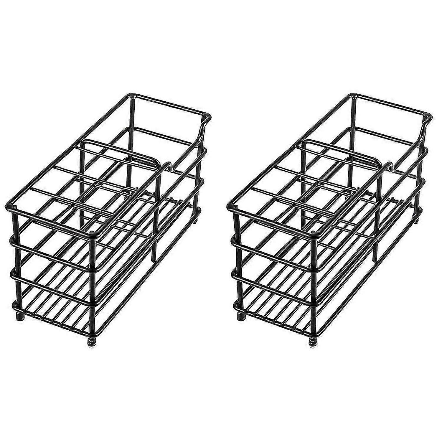 Toothbrush Toothpaste Holder for Bathroom, Black Toothbrush Holder