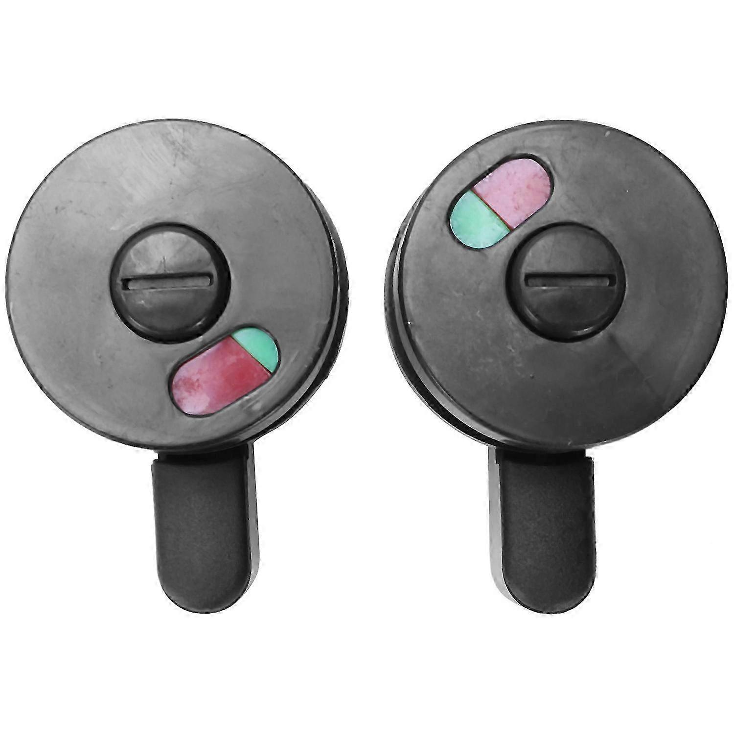 2pcs Public Toilet Door Rotating Red Green Indicator Knob Lock