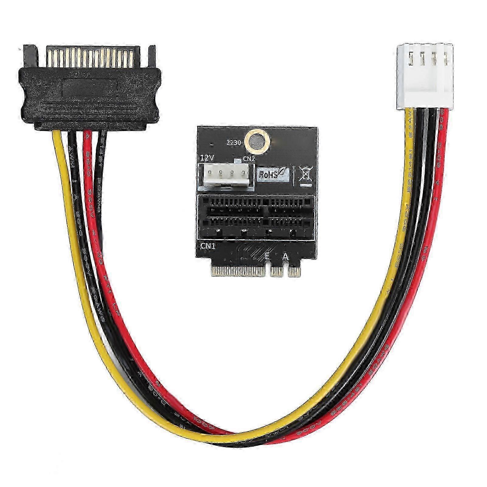 M.2 NGFF Key A A+E E to PCIE 1X Adapter 4pin 5V 12V Power Supply High Reliability NGFF A E to PCIE Express X1 Adapter for Linux f26 2025