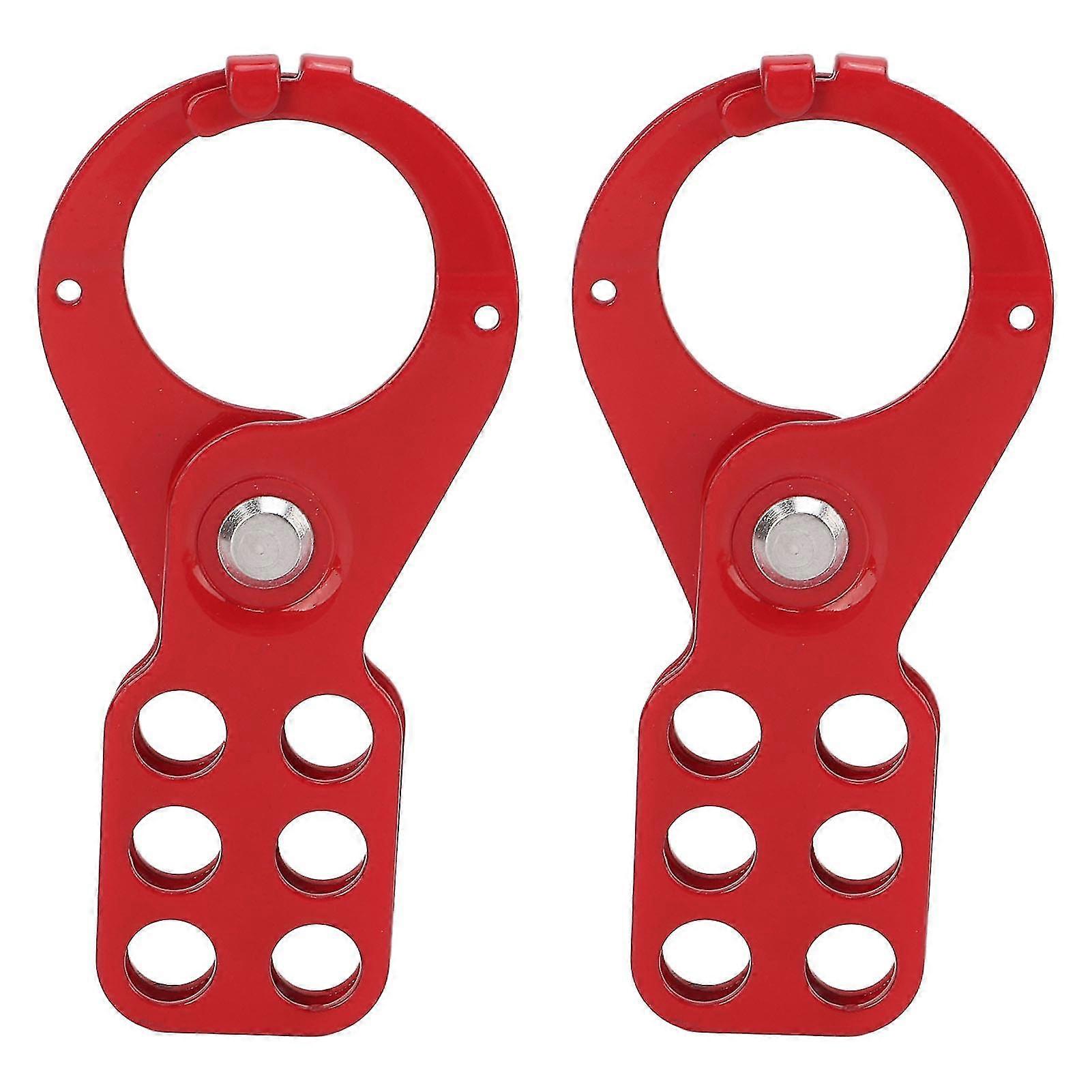 6 Hole Lockout Tagout Safety Hasp Lock Steel Tamper Proof Impact Resistant for Padlocks 2025